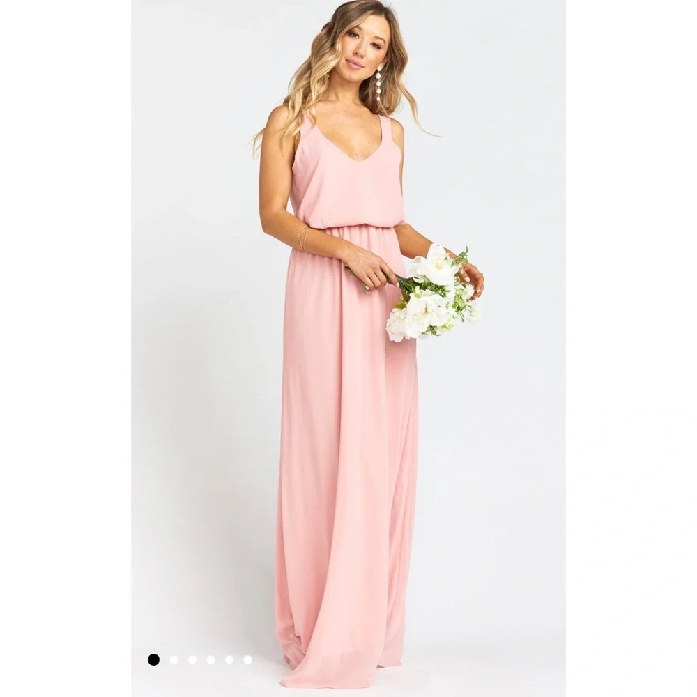 Show Me Your MuMu | Dresses | Show Me Your Mumu Nwt Kendall Maxi Dress  Rosebud Chiffon Xs | Poshmark